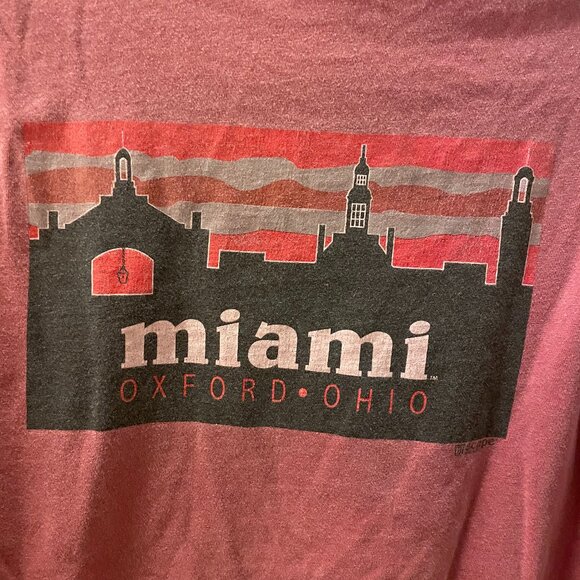 Miami University (Oxford, OH) Long-Sleeved Comfort Colors T-Shirt - Size Small - Picture 3 of 5